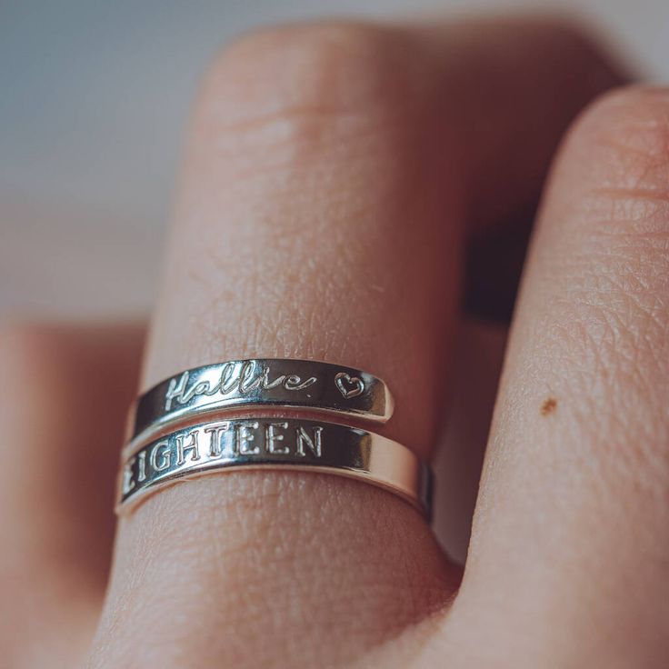 Personalized Silver Rings