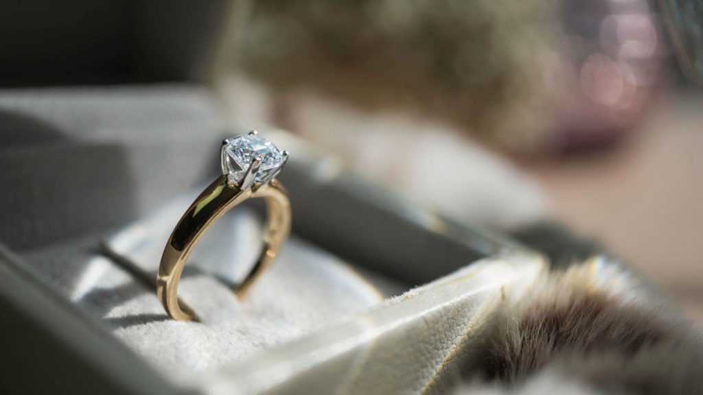 Engagement ring in India