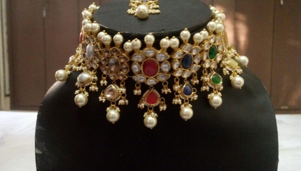 Navratna jewellery set